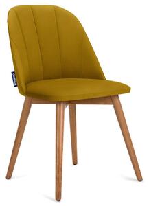Konsimo Sp. z o.o. Sp. k. Jedálenská stolička BAKERI 86x48 cm žltá/buk KO0074 + záruka 3 roky zadarmo