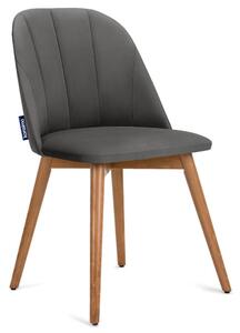 Konsimo Sp. z o.o. Sp. k. Jedálenská stolička BAKERI 86x48 cm šedá/svetlý dub KO0078 + záruka 3 roky zadarmo