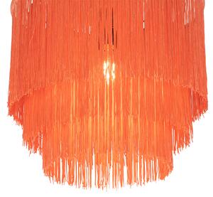 Orientálna stropná lampa zlatoružového odtieňa s okrajmi - Franxa