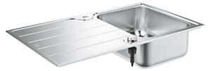 GROHE K500 - Drez z nehrdzavejúcej ocele s odkvapkávačom, kartáčovaná nerezová oceľ 31571SD1