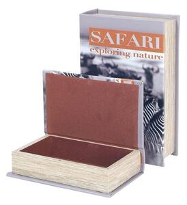 Košíky, škatule Signes Grimalt Krabice Na Knihy Safari Zebra 2U
