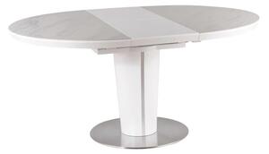 Najlacnejsinabytok ORBIT, jedálenský stôl, mramor, biela matná