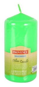 Provence Neparfumovaná sviečka Provence 12,5 cm zelená