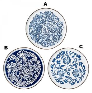 Keramický obedový tanier Molly Blue Plate 24 cm B