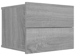 Nočný stolík sivý sonoma 40x30x30 cm spracované drevo