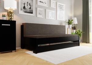 Wood Service Rozkladacia posteľ Betka s matracom a vankúšmi 90 x 200, Aloe Vera
