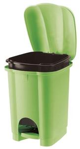 Tontarelli Plastový nášlapný kôš na odpadky TONTARELLI Carolina 6l zelená