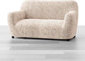 Bielastické poťahy BRILLANTE béžové dvojkreslo (š. 120 - 160 cm)