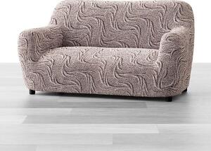 Bielastické poťahy BRILLANTE hnedé dvojkreslo (š. 120 - 160 cm)