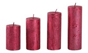 Provence Rustikálna adventná sviečka ø4cm PROVENCE 4 velikosti červená