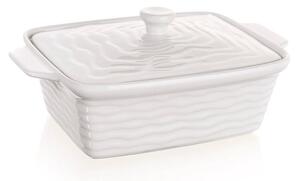 Forma zapekacia obdĺžniková s vekom CULINARIA White 28 x 18 cm