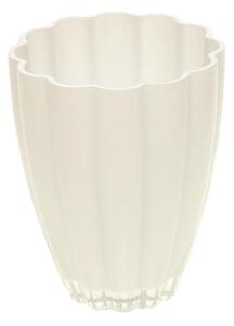 DUIF Sklenená váza BLOOM 17cm biela