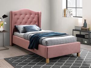 Najlacnejsinabytok ASPEN čalúnená posteľ 90x200 cm, ružová