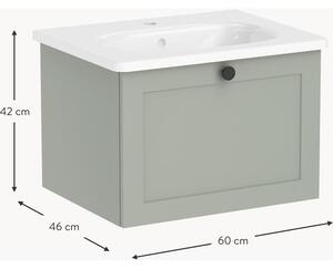 Skrinka pod umývadlo s umývadlom Rafaella, Š 60 cm