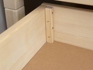 Benlemi Úložný šuplík 2IN1 pod posteľ na kolieskach Zvoľte farbu: Biela, Varianta: S roštom, Rozmer: 90 x 140 cm (pod posteľ 90 x 160 cm)