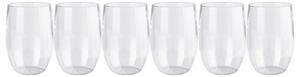 ERNESTO® Plastové poháre na víno/šampanské/vodu, 6 kusov (transparentná, poháre na vodu) (100363390)