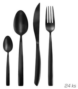 Nerezové príbory 24 ks BLACK LUXURE