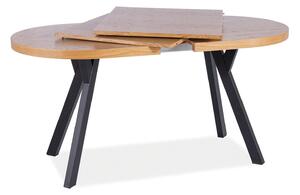 Najlacnejsinabytok DOMINGO II rozkladací stôl, dub / čierna