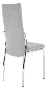 Kondela ADORA NEW SI 0000205610 - stolička jedálenska sivá/chróm, max 110kg