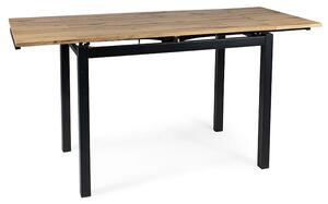 Najlacnejsinabytok GD-017 jedálenský stôl, dub Artisan / čierna