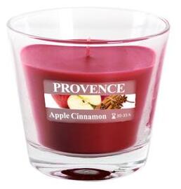 Provence Vonná sviečka v skle PROVENCE 35 hodín jablko škorice