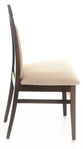 Jedálenská stolička MALLORCA FR13 orech tmavý/béžová