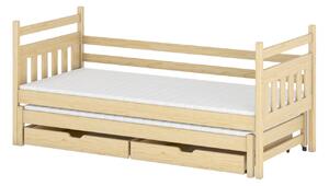 Detská posteľ s prístelkou DEBRA - 80x160, borovica