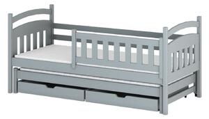 Detská posteľ s prístelkou 90x190 GABINA - popol