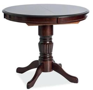 Najlacnejsinabytok Okrúhly jedálenský stôl rozkladací MARGO, tmavý orech