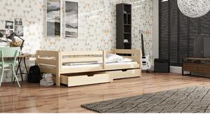 Detská posteľ so zásuvkami 90x200 ENJU - borovica
