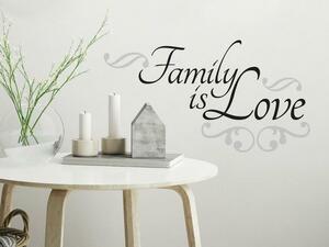 York Wallcoverings Samolepiaci nápis na stenu FAMILY IS LOVE