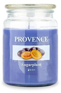 Sviečka v skle s viečkom CUKROVÁ SLIVKA 510 g