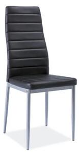Najlacnejsinabytok H-261 bis, jedálenská stolička, čierna/alumínium