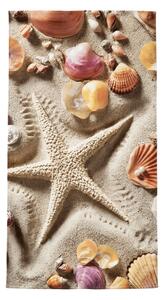 Rýchloschnúca plážová osuška OCEAN SAND farebná 70 x 140 cm, 100% mikrovlákno