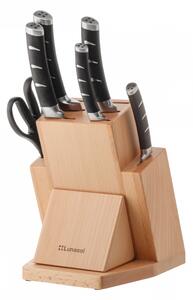 Lunasol - Sada nožov v stojane s brúskou na nože 7 ks - Flow Kitchen (132760)