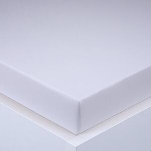 Napínacia plachta na posteľ jersey EXCLUSIVE biela 90 x 200 cm