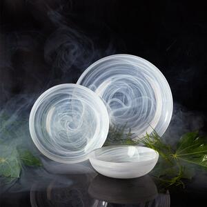 S-art - Tanier plytký biely 28 cm - Elements Glass (321900)