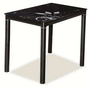 Najlacnejsinabytok DAMAR jedálenský stôl 80x60 cm, čierny