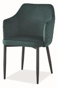 Najlacnejsinabytok ASTOR čalúnená stolička, zelený zamat