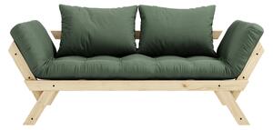 Zelená Variabilná pohovka Bebop – Clear lacquered/Olive 80 × 174 × 80 cm KARUP DESIGN