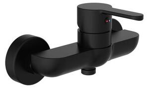 Vodovodná batérie sprchová nástenná čierna matná DENVER, rozteč 150mm (44406)