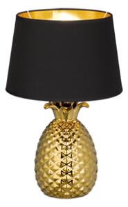 Stolná lampa PINEAPPLE E27/60W zlatá H43cm