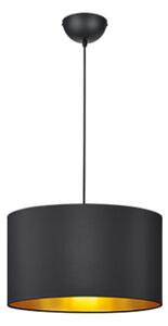 Závesná lampa HOSTEL E27/60W čierna D40cm