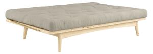 Béžová Pohovka Folk Sofa Bed – Clear lacquered/Linen KARUP DESIGN