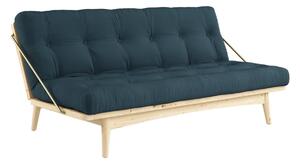 Modrá Pohovka Folk Sofa Bed – Clear lacquered/Petrol Blue KARUP DESIGN