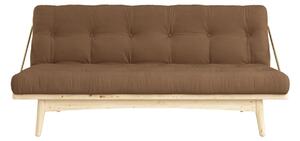 Hnedá Pohovka Folk Sofa Bed – Clear lacquered/Mocca KARUP DESIGN