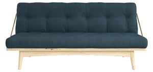 Modrá Pohovka Folk Sofa Bed – Clear lacquered/Petrol Blue KARUP DESIGN