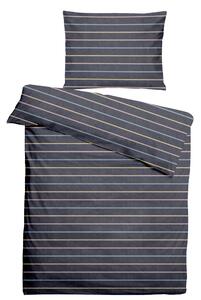 POSTEĽNÁ BIELIZEŇ, flanel, tmavomodrá, 140/200 cm - Obliečky & plachty