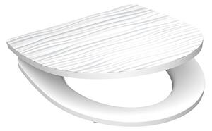 Eisl Sanitär WC sedadlo Duroplast Soft Close White Wave High Gloss 82584