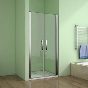 Sprchové dvere MELODY D2 90 dvojkrídlové 86 – 90x195 cm, číre sklo